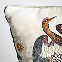 Royal Silk Embroidery Pillow C