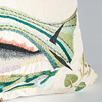 Royal Silk Embroidery Pillow C