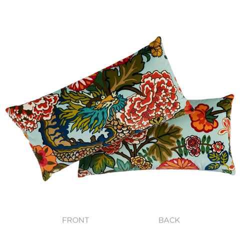 Chiang Mai Dragon Velvet Pillow