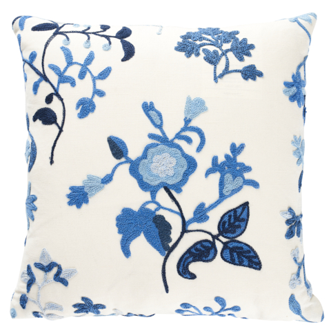 Raleigh Crewel Embroidery Pillow C