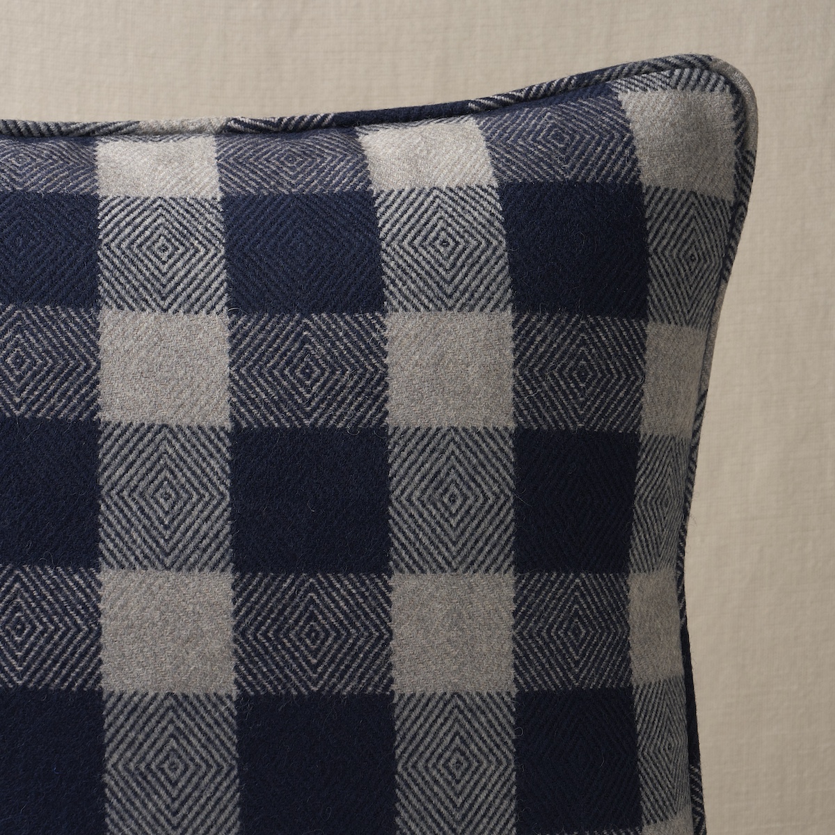 Galt Wool Check Pillow