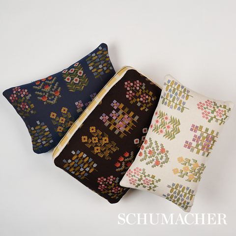 Annika Floral Tapestry - Multi On Ivory Fabrics | Schumacher