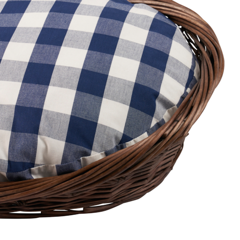 Camden Cotton Check Dog Bed