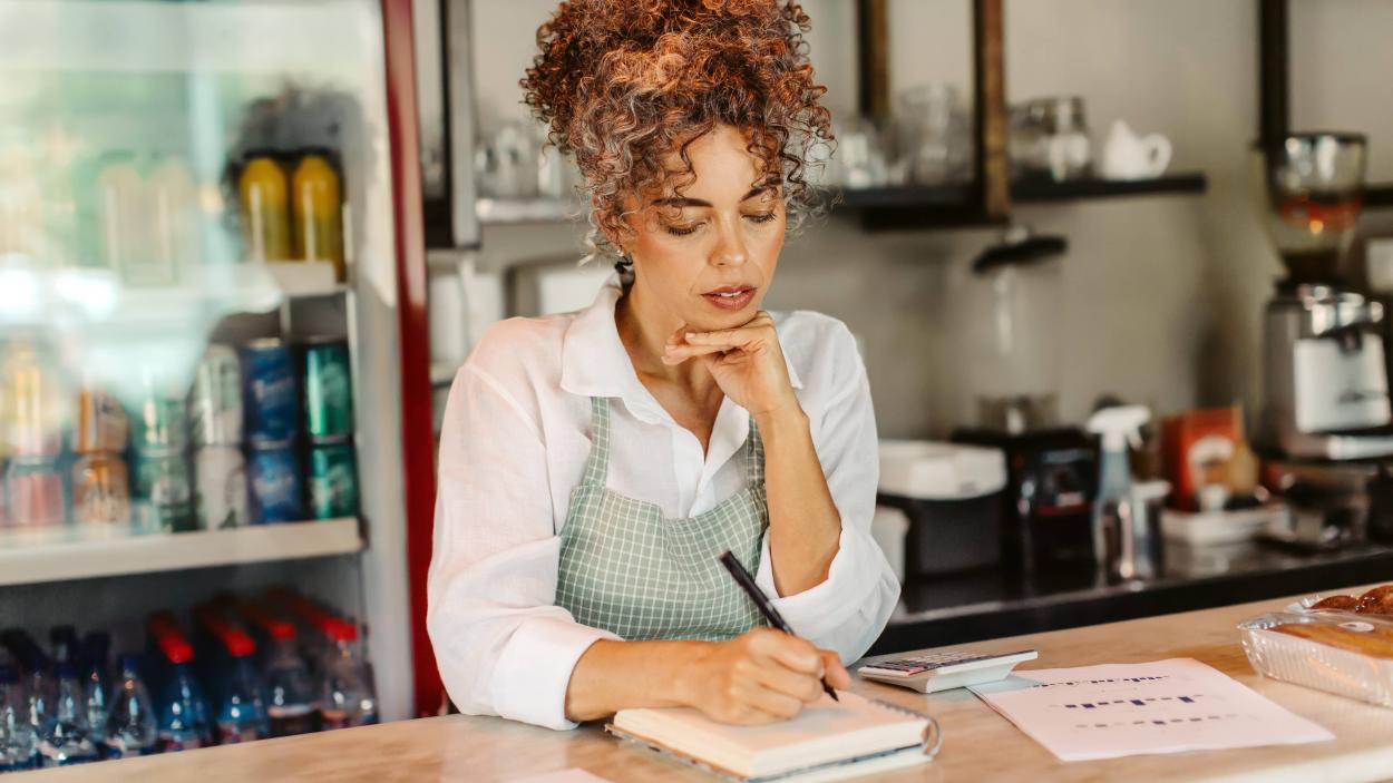woman working in a store