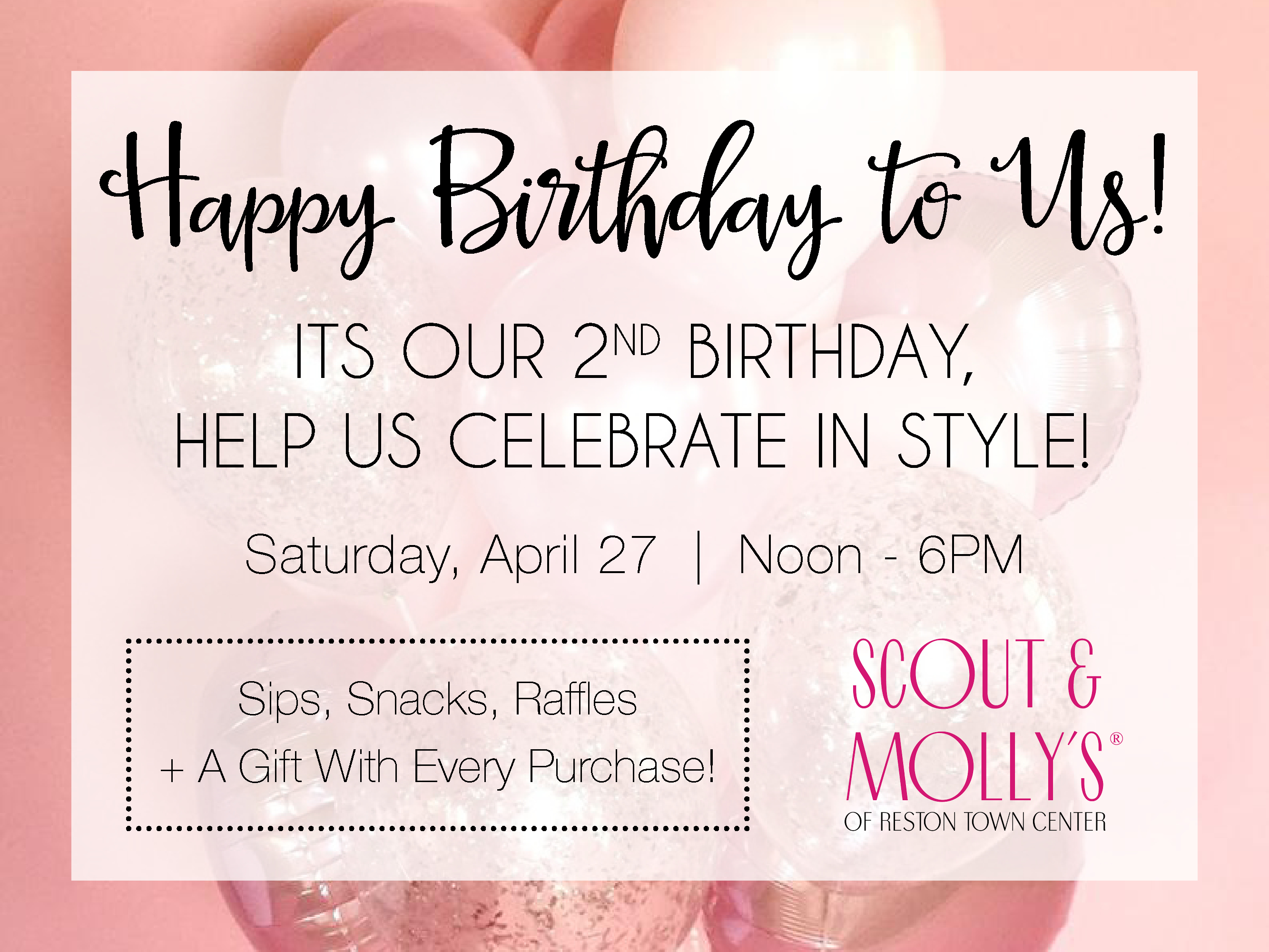 Scout & Molly’s 2nd Anniversary Celebration