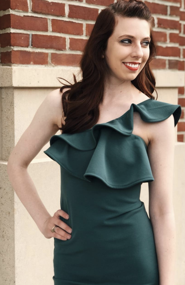 New Looks for Spring | Shilla The Label Green Ruffle Dress Shilla The Label Green Ruffle Dress