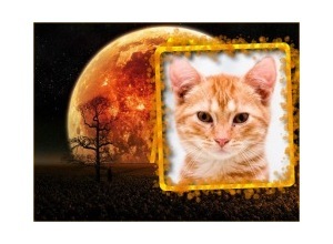 Moldura - Lua Vermelha