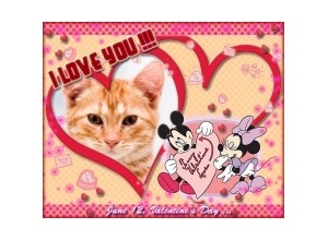 Moldura - I Love You Valentines Day