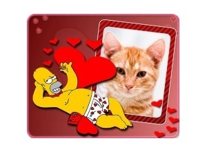 Moldura - Homer Apaixonado