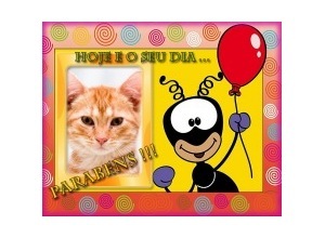 Moldura - Feliz Aniversario Smilinguido