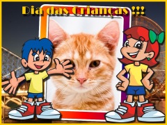 Moldura - Dia Das Criancas Menino E Menina