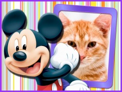 Moldura - Mickey Feliz