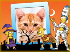Moldura - Halloween Os Simpsons