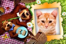 Moldura - Yogi Bear   Ze Colmeia