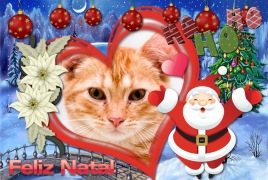 Moldura - Feliz Natal Ho Ho Ho