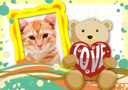 Moldura - Ursinho Love