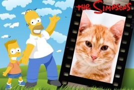 Moldura - Homer E Bart Simpson