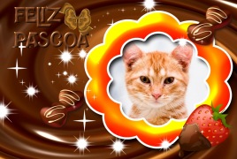 Moldura - Feliz Pascoa Achocolatada