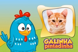 Moldura - Galinha Pintadinha