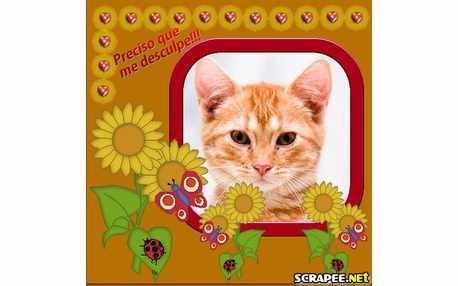 Moldura - Desenho De Girasol