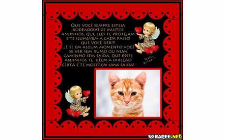 Moldura - Protegido Por Anjinhos