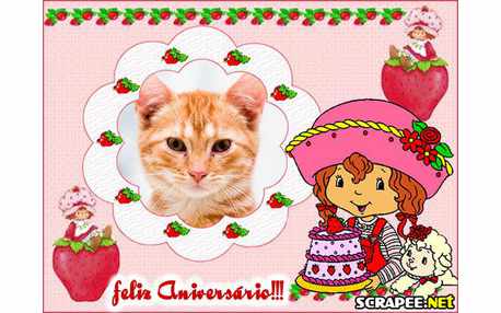 Moldura - Tema Moranguinho