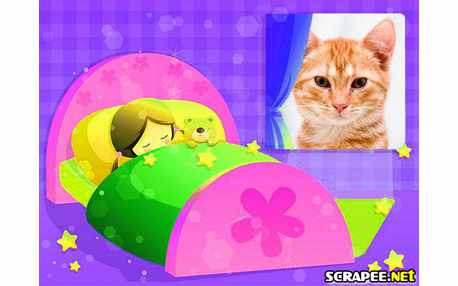 Moldura - Menina Dormindo