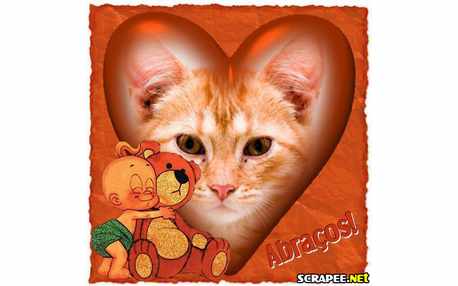 Moldura - Abracado Com Ursinho