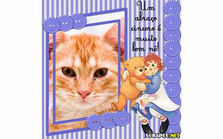 Moldura - Abracado Com Coelhinho