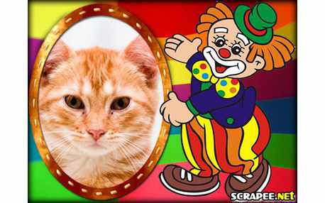 Moldura - Palhacinho Colorido