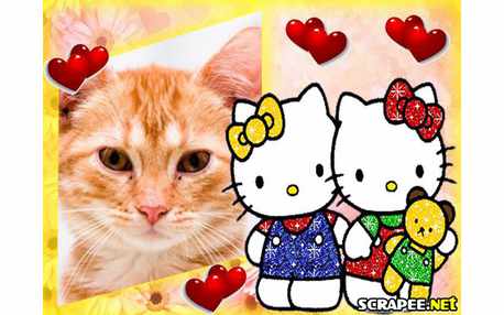 Moldura - Hello Kitty