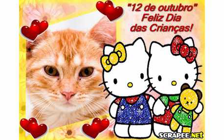 Moldura - Hello Kitty