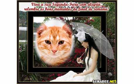 Moldura - Garota De Sombrinha