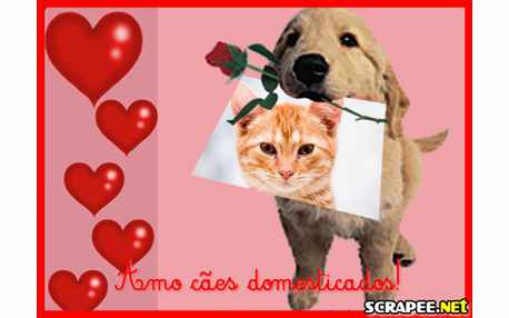 Moldura - Amo Cachorrinhos