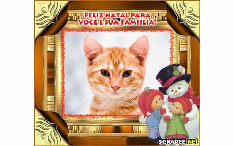 Moldura - Bonecos De Neve