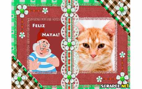 Moldura - Papai Noel Doido