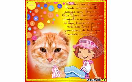 Moldura - Bom Dia Moranguinho