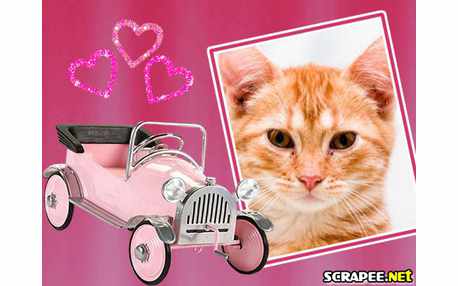 Moldura - Carro Rosa