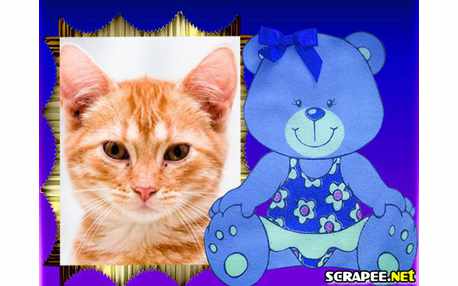 Moldura - Ursinho Azul