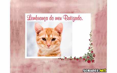 Moldura - Lembrancinha Para Batizado