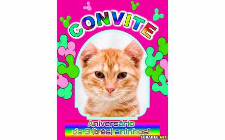 Moldura - Convite De 3 Anos