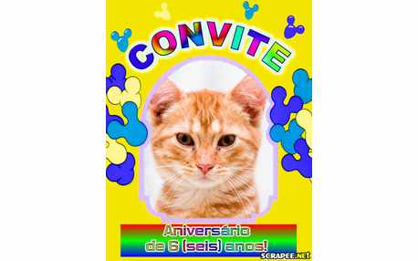 Moldura - Convite De 6 Anos