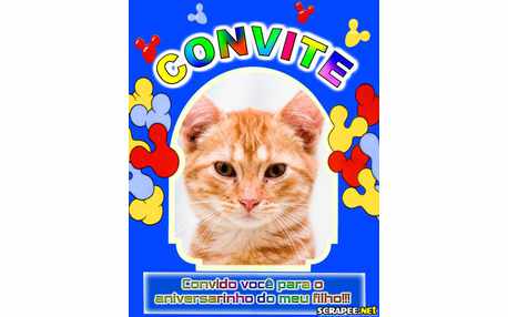 Moldura - Convite Aniversario Menino