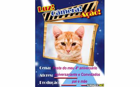 Moldura - Lembrancinha De 4 Anos