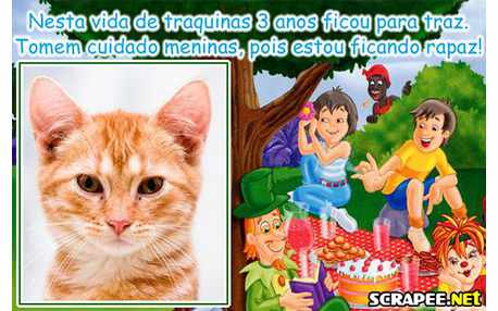 Moldura - Lembrancinha De 4 Anos