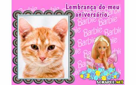 Moldura - Lembrancinha Da Barbie