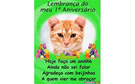 Moldura - 1 Ano Backyardigans