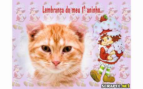 Moldura - 1 Aninho Moranguinho