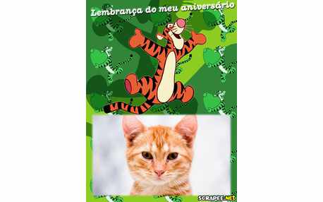 Moldura - Lembranca Aniversario Tigrao