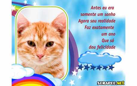 Moldura - Lembrancinha De Um Ano